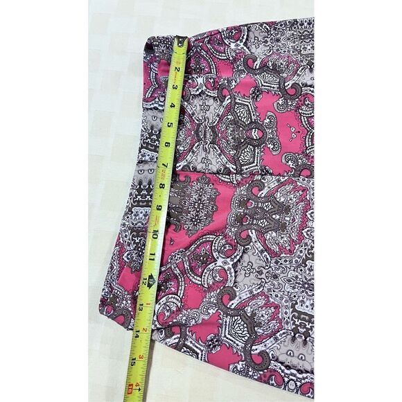 CHICOS PINK BROWN PALAZZO PANTS SIZE 8-10 - Picture 5 of 8